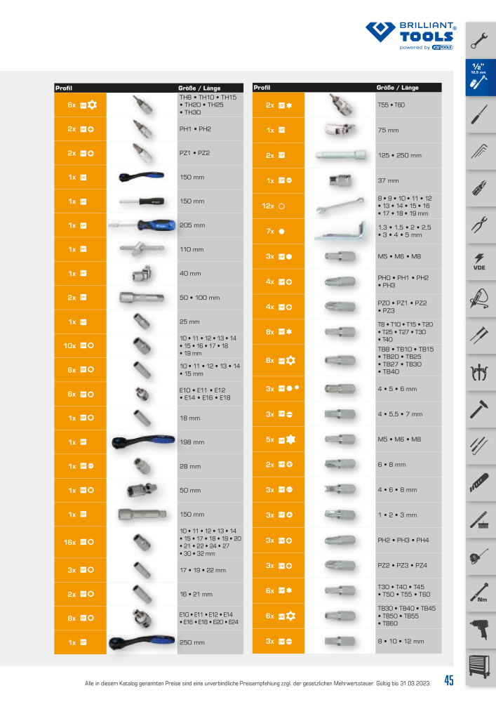 Brilliant Tools - Handwerkzeuge NO.: 20150 - Page 45