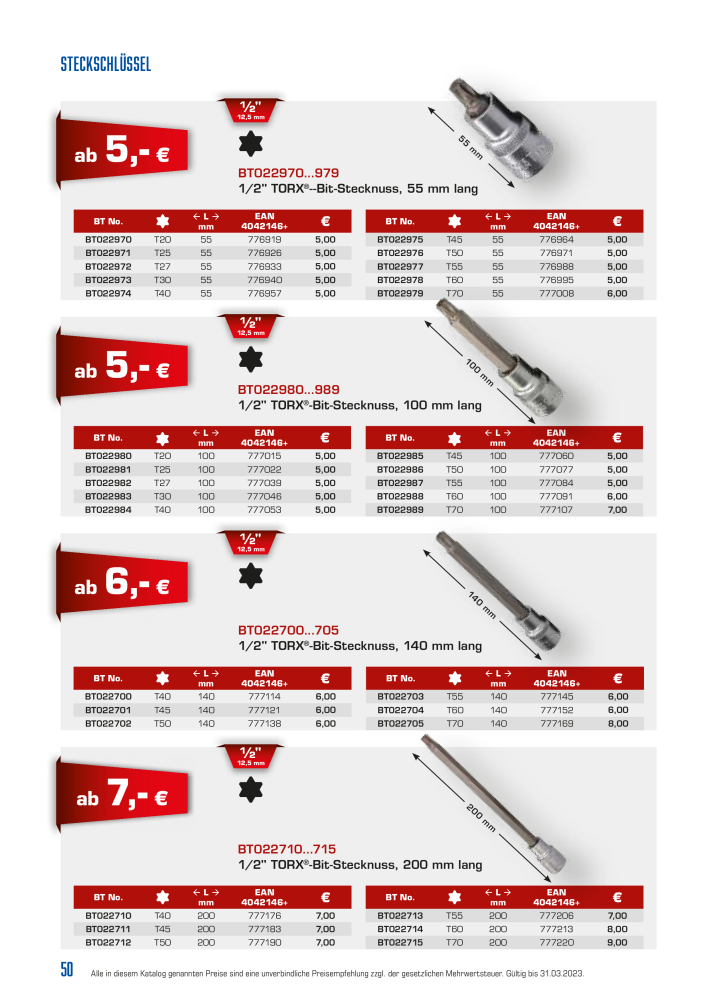 Brilliant Tools - Handwerkzeuge NR.: 20150 - Seite 50