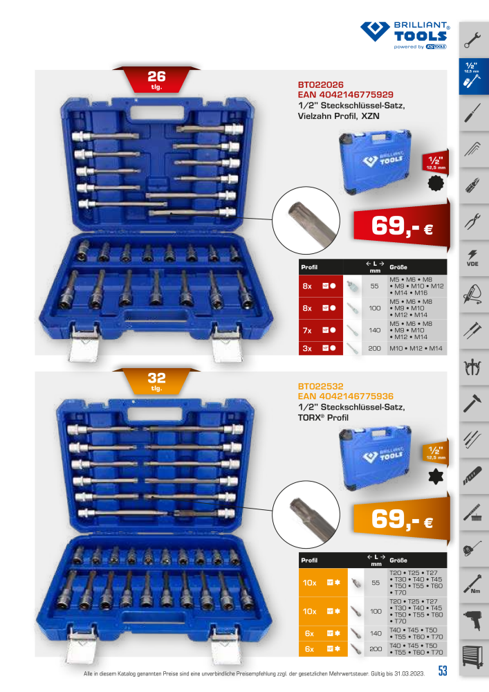 Brilliant Tools - Handwerkzeuge NR.: 20150 - Seite 53