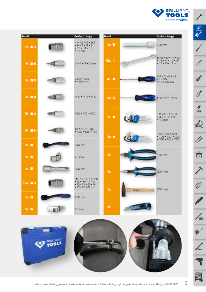 Brilliant Tools - Handwerkzeuge NR.: 20150 - Seite 63