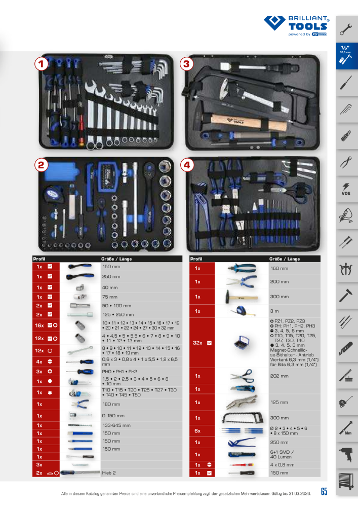 Brilliant Tools - Handwerkzeuge Nº: 20150 - Página 65