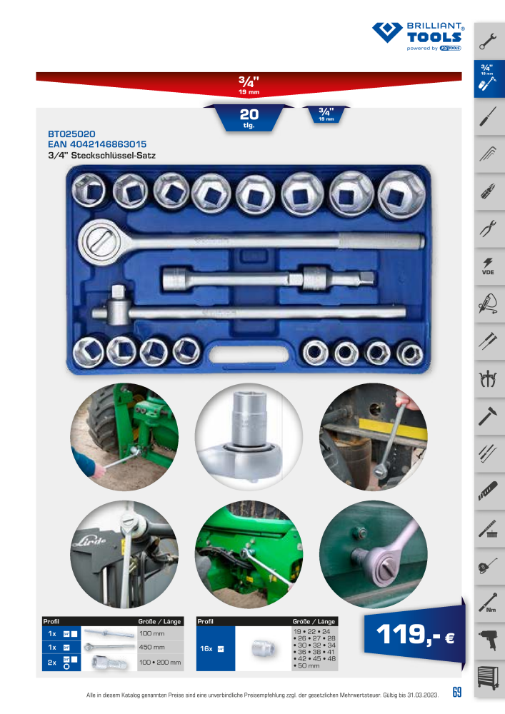 Brilliant Tools - Handwerkzeuge NR.: 20150 - Seite 69