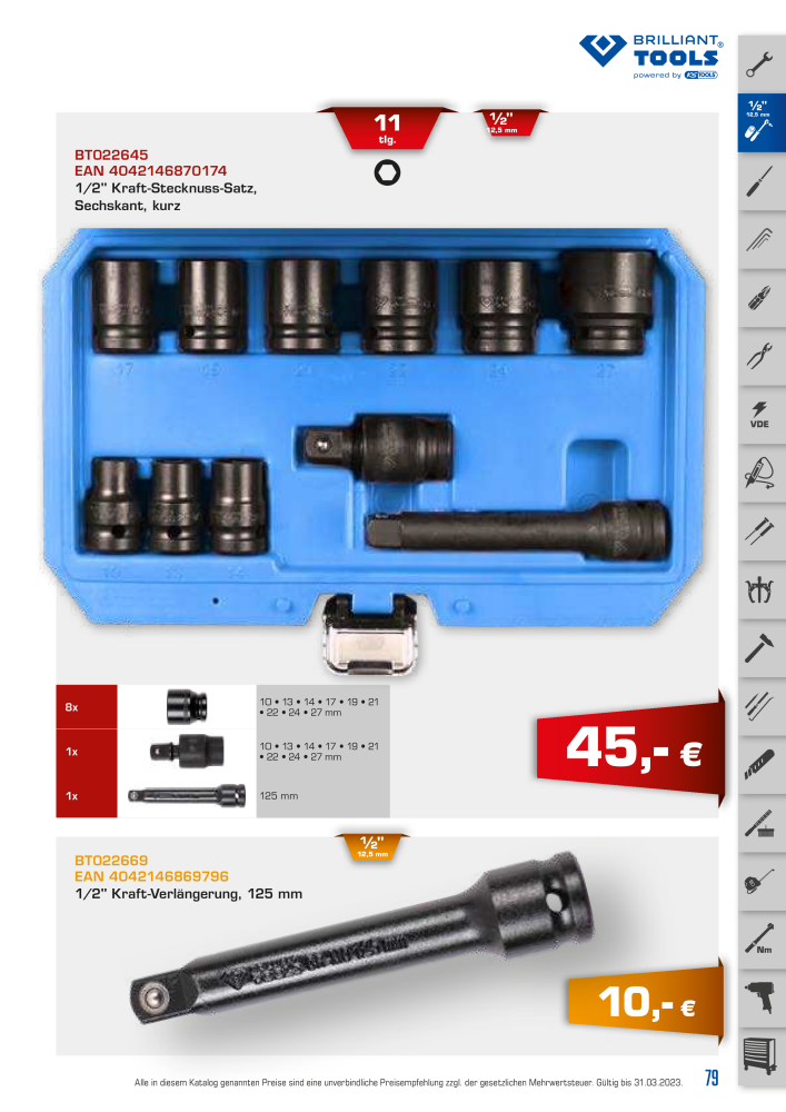 Brilliant Tools - Handwerkzeuge NR.: 20150 - Seite 79