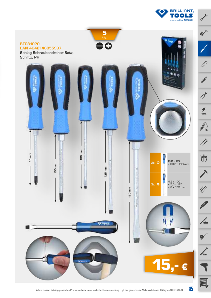 Brilliant Tools - Handwerkzeuge NO.: 20150 - Page 85