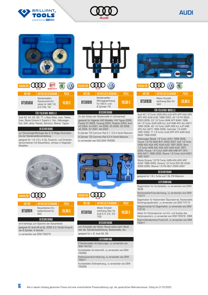 Brilliant Tools - Motor Werkzeuge NO.: 20151 - Page 16