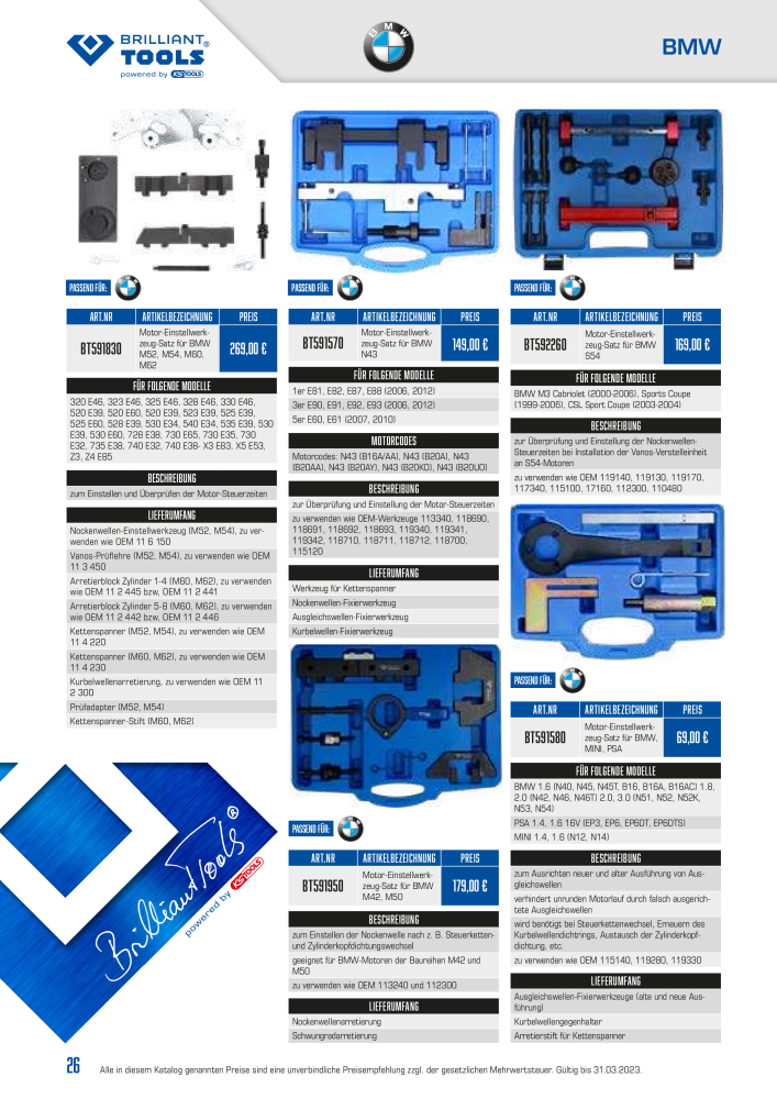 Brilliant Tools - Motor Werkzeuge Nº: 20151 - Página 26