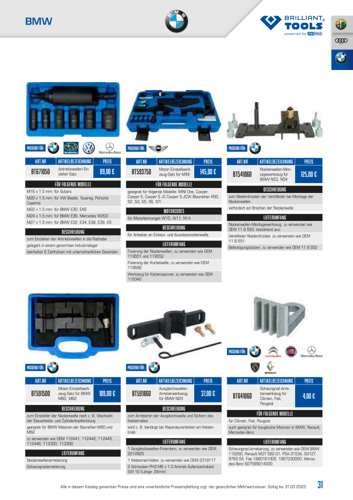 Brilliant Tools - Motor Werkzeuge NR.: 20151 - Seite 31