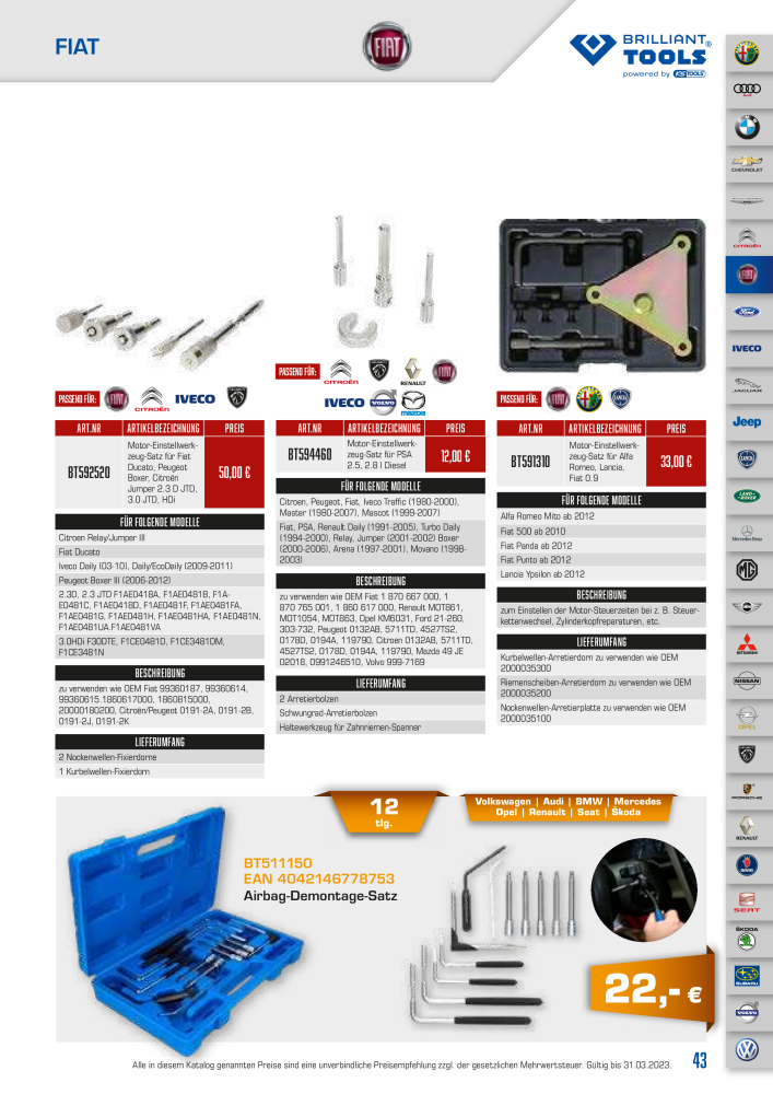 Brilliant Tools - Motor Werkzeuge NO.: 20151 - Page 43