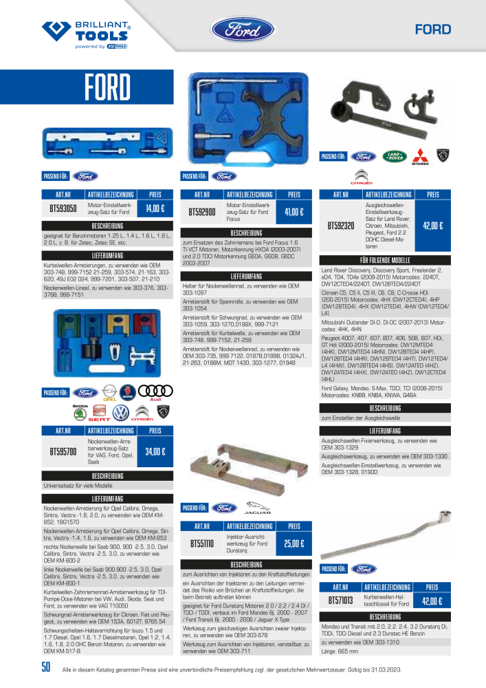 Brilliant Tools - Motor Werkzeuge NR.: 20151 - Seite 50