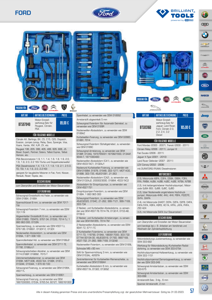 Brilliant Tools - Motor Werkzeuge NO.: 20151 - Page 57