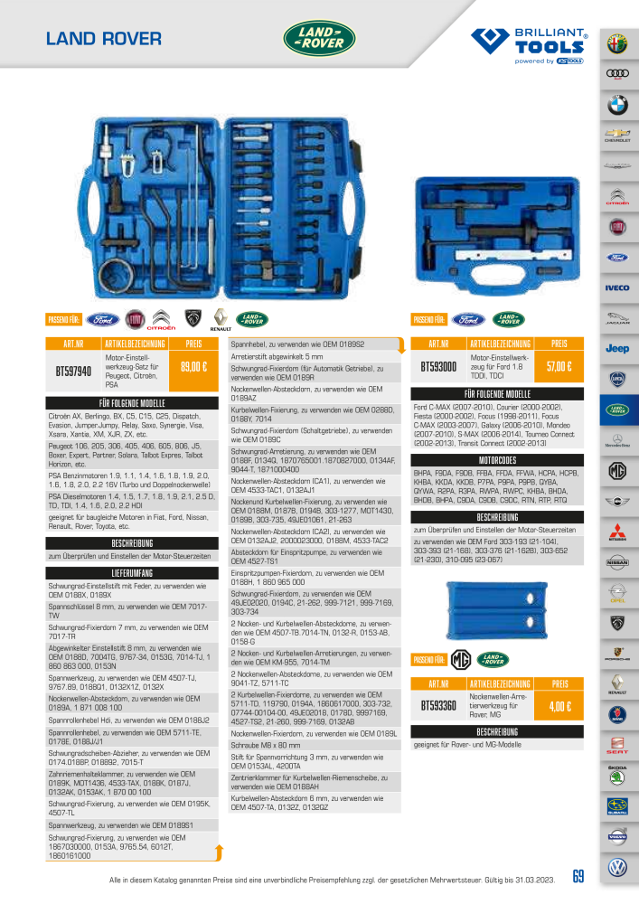 Brilliant Tools - Motor Werkzeuge NO.: 20151 - Page 69