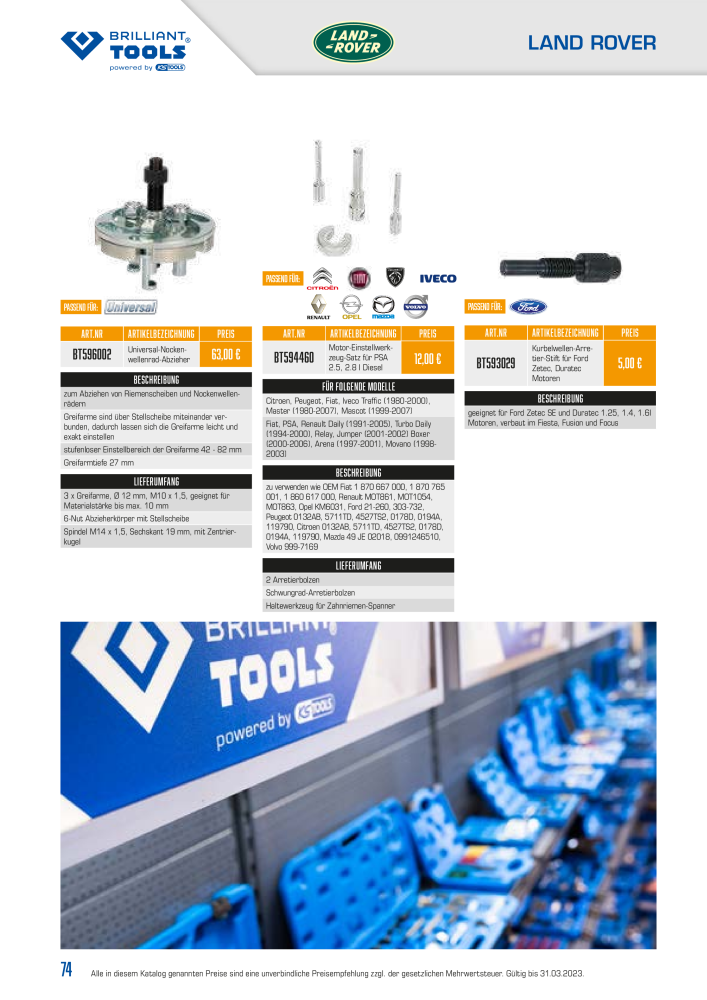 Brilliant Tools - Motor Werkzeuge NR.: 20151 - Seite 74