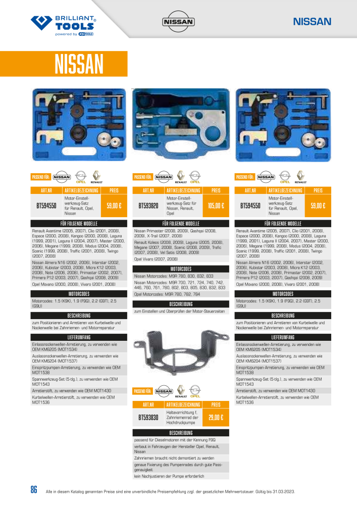 Brilliant Tools - Motor Werkzeuge NR.: 20151 - Seite 86