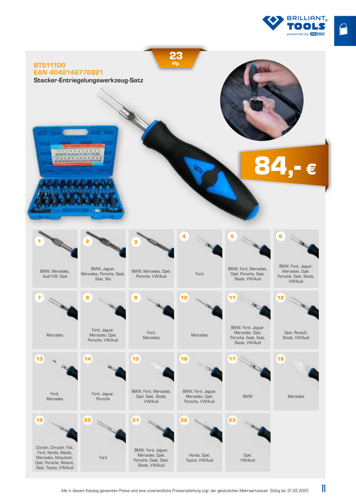 Brilliant Tools - Spezialwerkzeuge NR.: 20152 - Seite 11