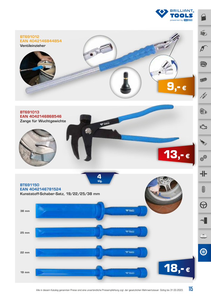 Brilliant Tools - Spezialwerkzeuge NR.: 20152 - Seite 115