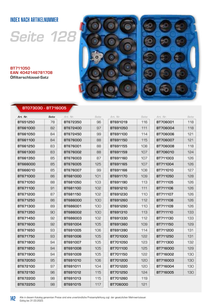 Brilliant Tools - Spezialwerkzeuge NR.: 20152 - Seite 142