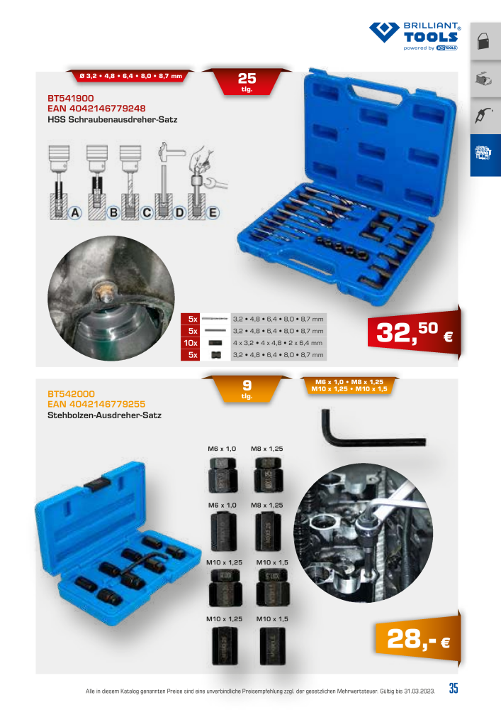 Brilliant Tools - Spezialwerkzeuge NR.: 20152 - Seite 35