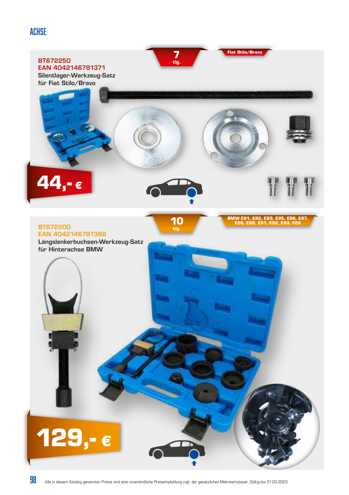 Brilliant Tools - Spezialwerkzeuge NR.: 20152 - Seite 98