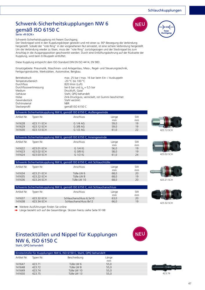 RIEGLER - Schnellverschlusskupplungen NR.: 20154 - Side 57