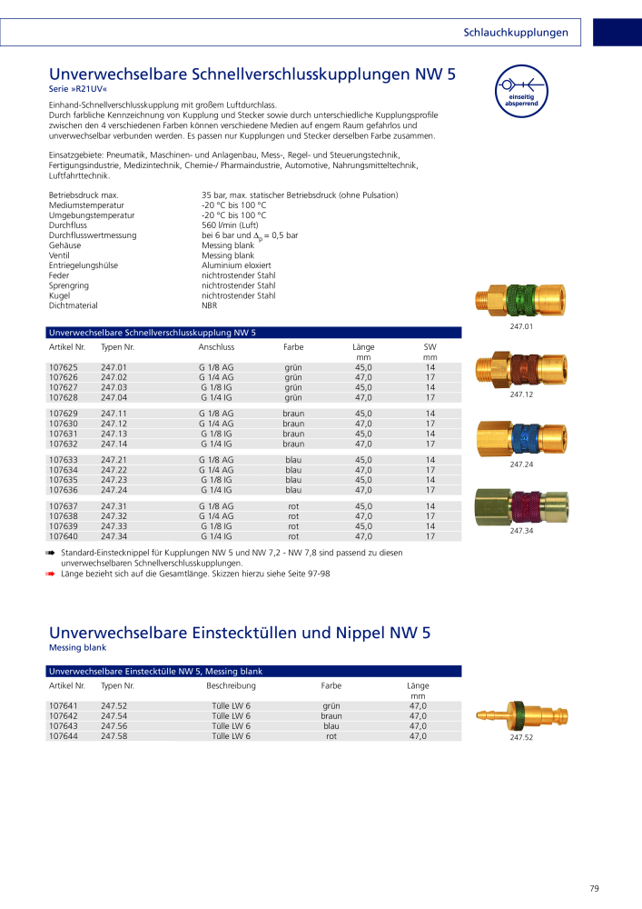 RIEGLER - Schnellverschlusskupplungen NR.: 20154 - Side 89