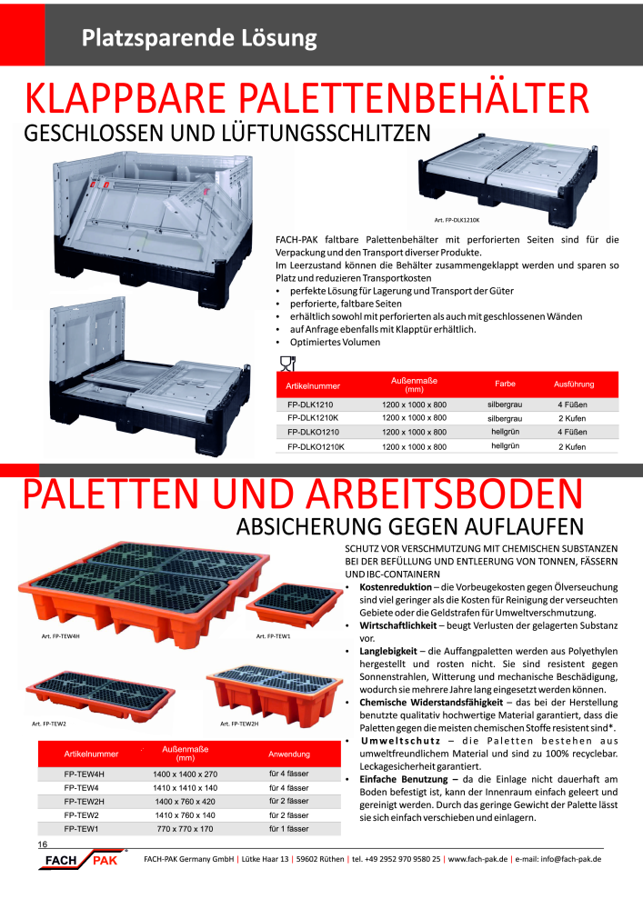 FACH-PAK - Gesamtkatalog NR.: 20156 - Seite 16