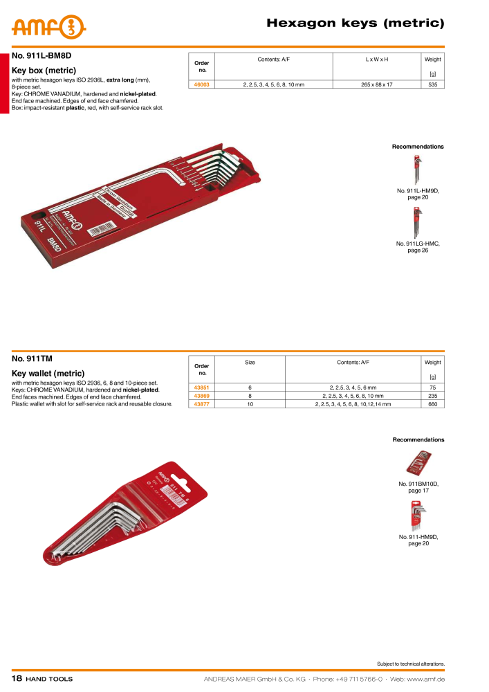 AMF Catalogue HAND TOOLS Nº: 2017 - Página 18