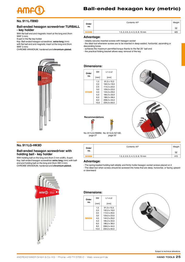 AMF Catalogue HAND TOOLS NO.: 2017 - Page 25