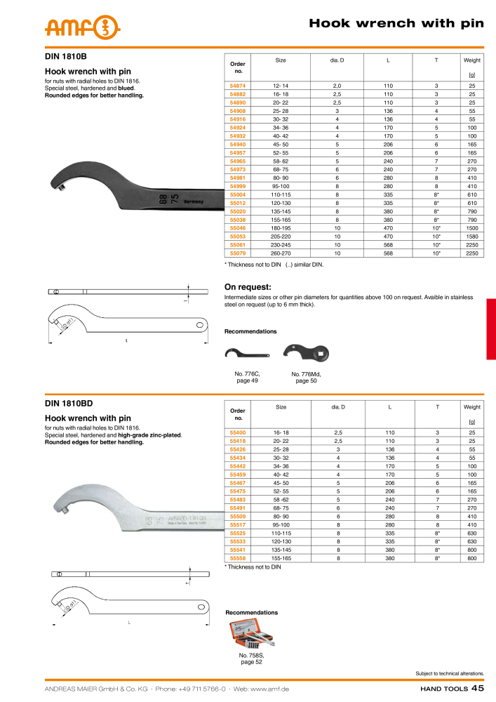 AMF Catalogue HAND TOOLS NO.: 2017 - Page 45