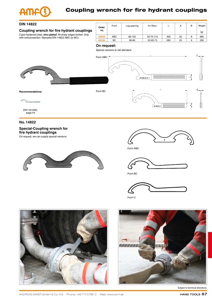 AMF Catalogue HAND TOOLS Č. 2017 - Strana 67