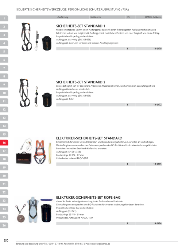 CIMCO Elektriker-Sicherheits-Set Standart 140495