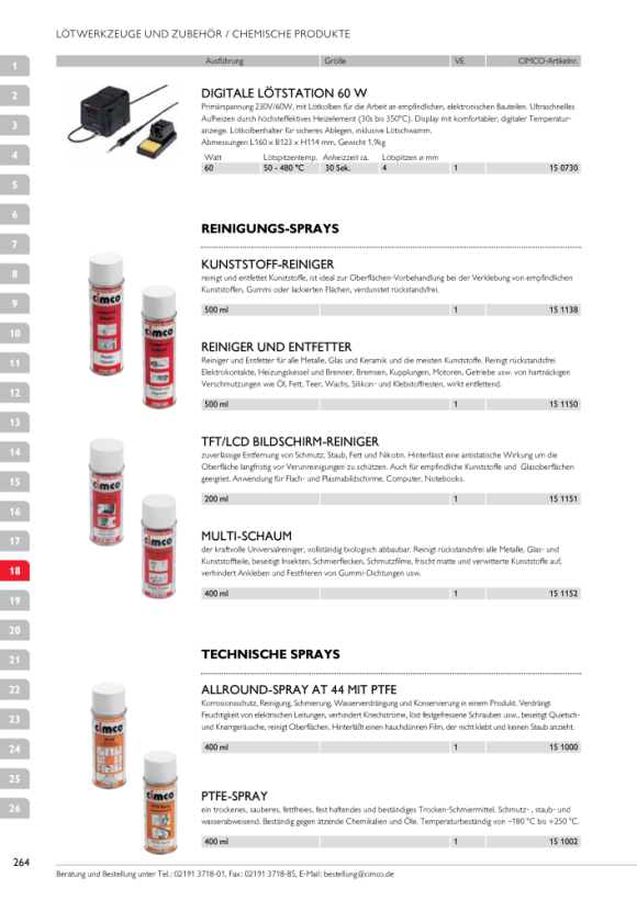 CIMCO Kälte-Spray 400ml bis -45°C, leicht entflammbar, werkstoffneutral 151090