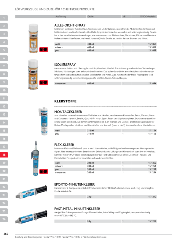 CIMCO Alles-Dicht-Spray, schwarz für innen und außen, Sprühdose 400ml 151051