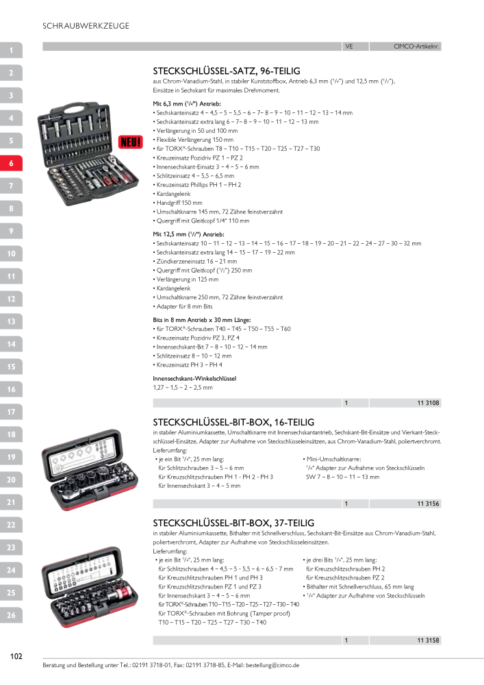 CIMCO - Gesamtkatalog Nb. : 20170 - Page 102