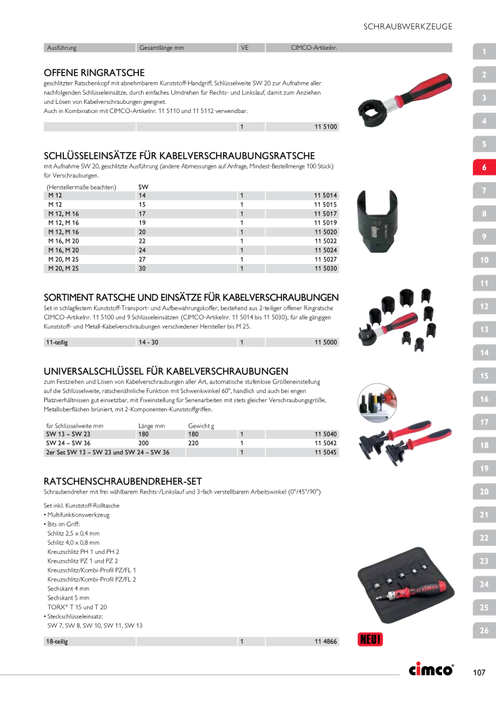 CIMCO - Gesamtkatalog NR.: 20170 - Pagina 107