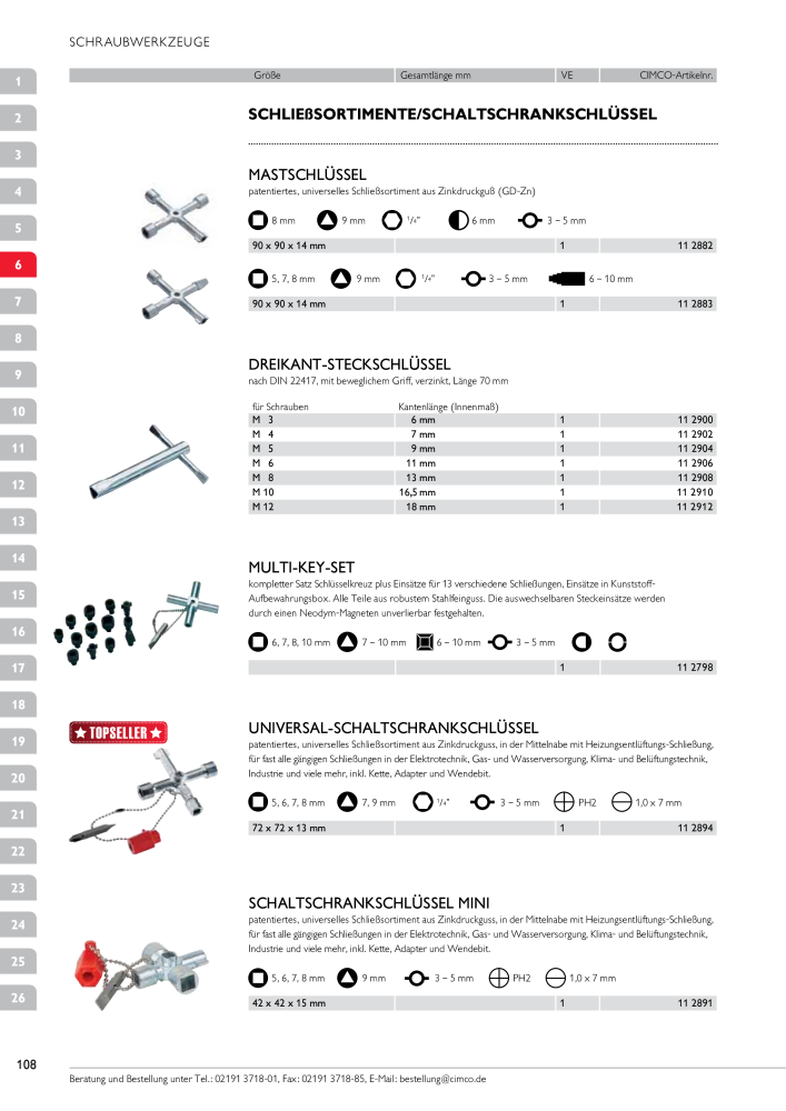 CIMCO - Gesamtkatalog Nb. : 20170 - Page 108