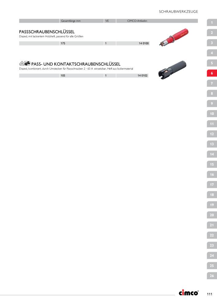 CIMCO - Gesamtkatalog Nb. : 20170 - Page 111