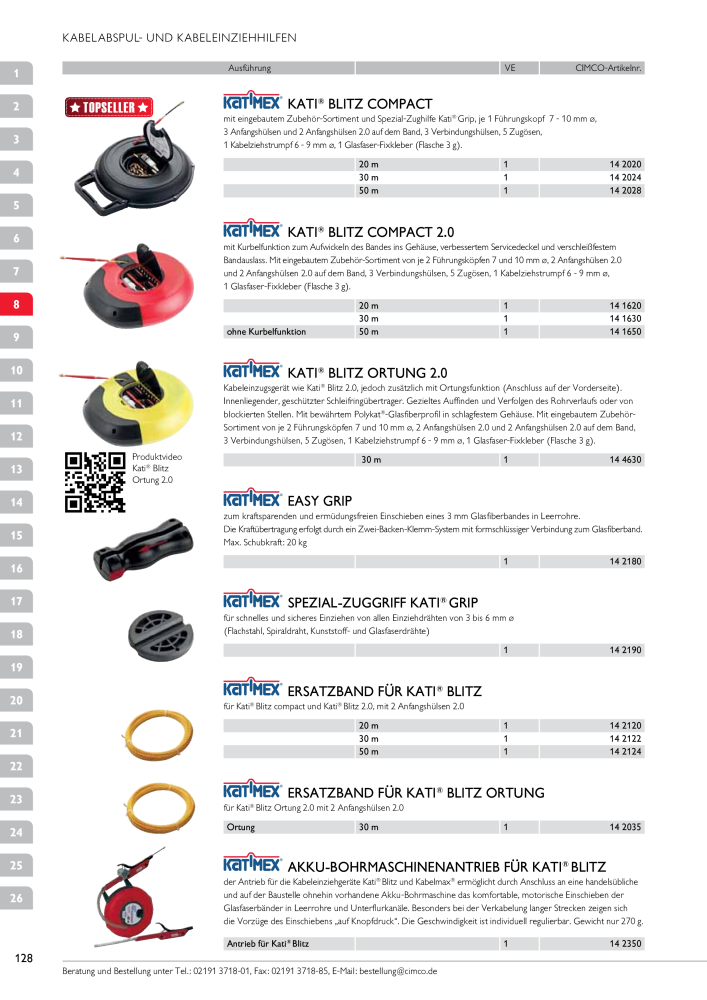 CIMCO - Gesamtkatalog Nb. : 20170 - Page 128