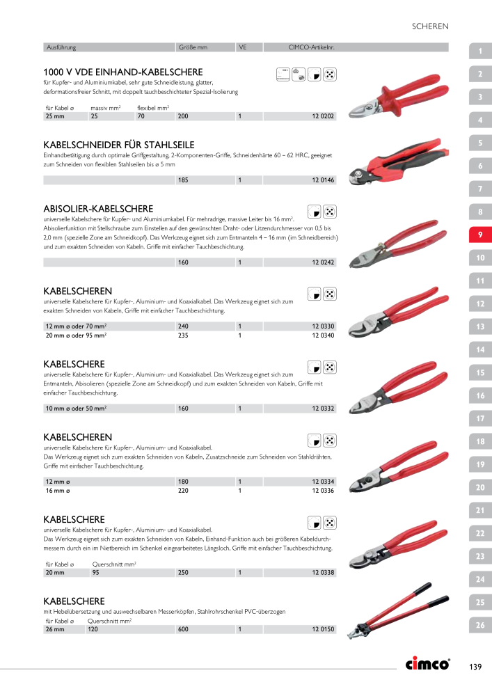 CIMCO - Gesamtkatalog Nb. : 20170 - Page 139