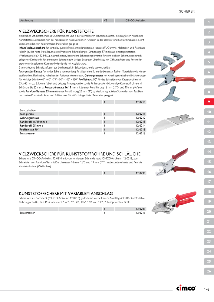 CIMCO - Gesamtkatalog NR.: 20170 - Pagina 143