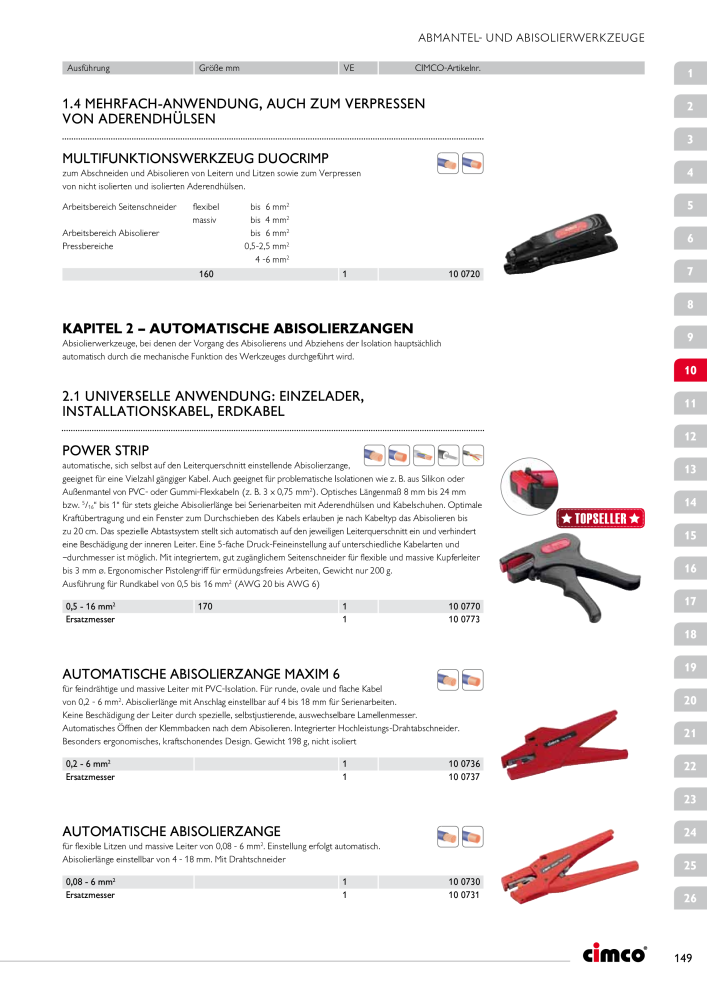 CIMCO - Gesamtkatalog NR.: 20170 - Pagina 149