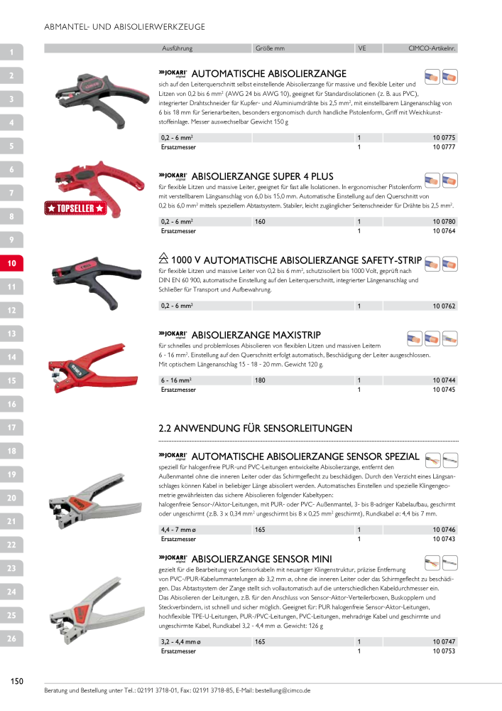 CIMCO - Gesamtkatalog Nb. : 20170 - Page 150