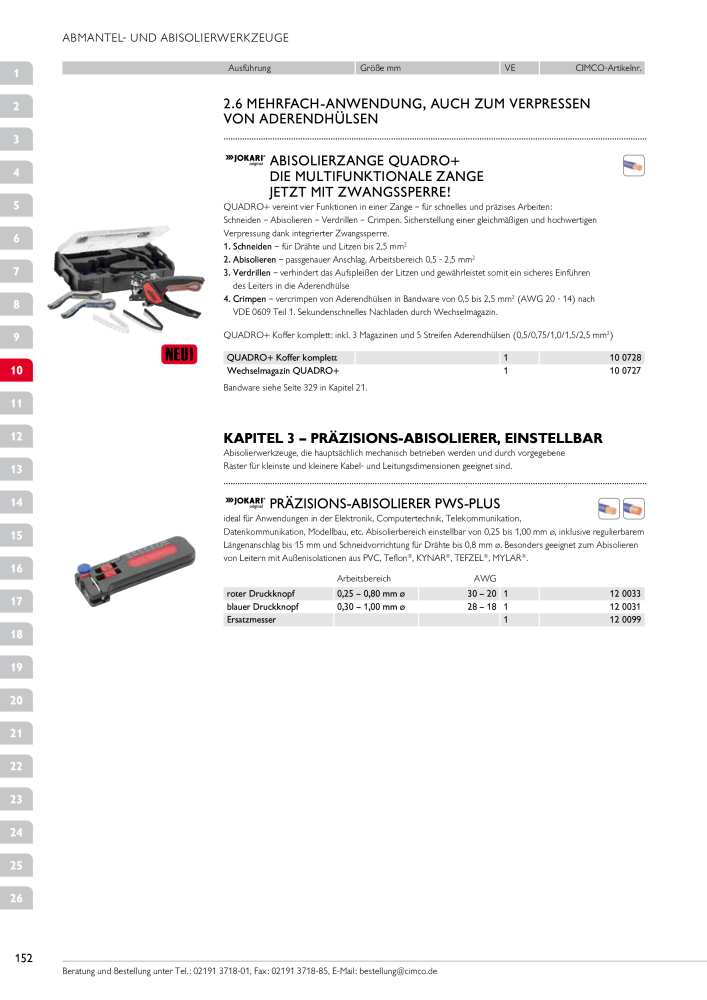 CIMCO - Gesamtkatalog NR.: 20170 - Pagina 152