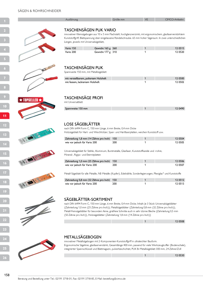 CIMCO - Gesamtkatalog Nb. : 20170 - Page 158