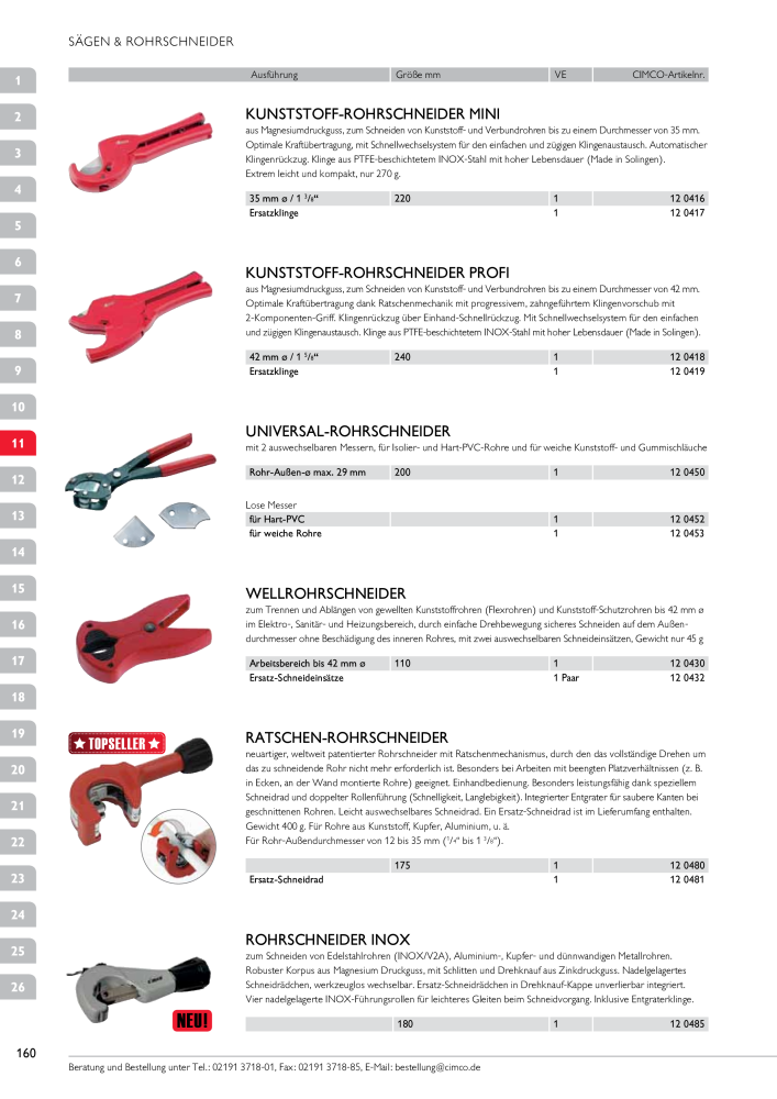 CIMCO - Gesamtkatalog NR.: 20170 - Seite 160