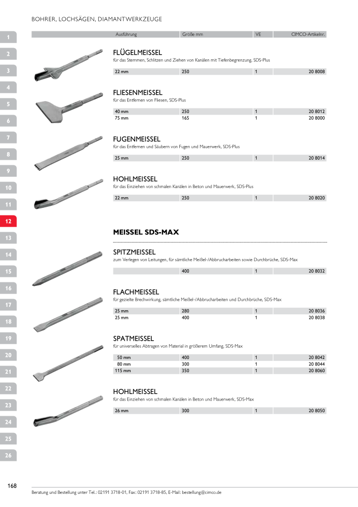 CIMCO - Gesamtkatalog Nb. : 20170 - Page 168