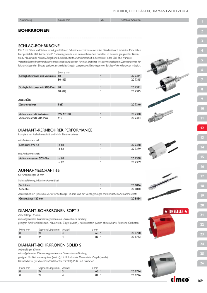 CIMCO - Gesamtkatalog Nb. : 20170 - Page 169