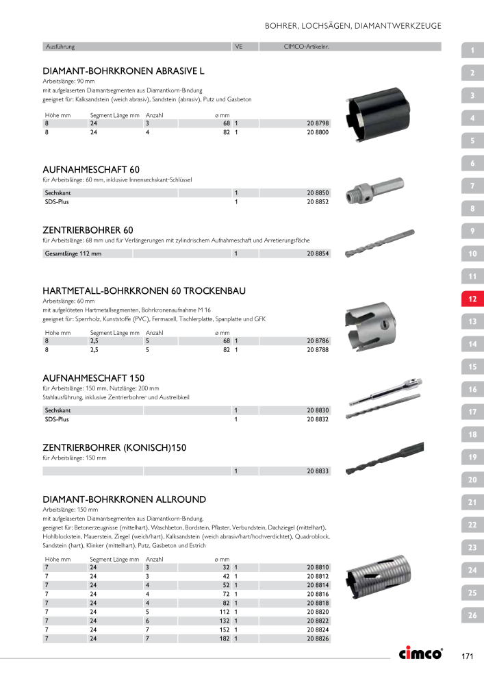 CIMCO - Gesamtkatalog Nb. : 20170 - Page 171