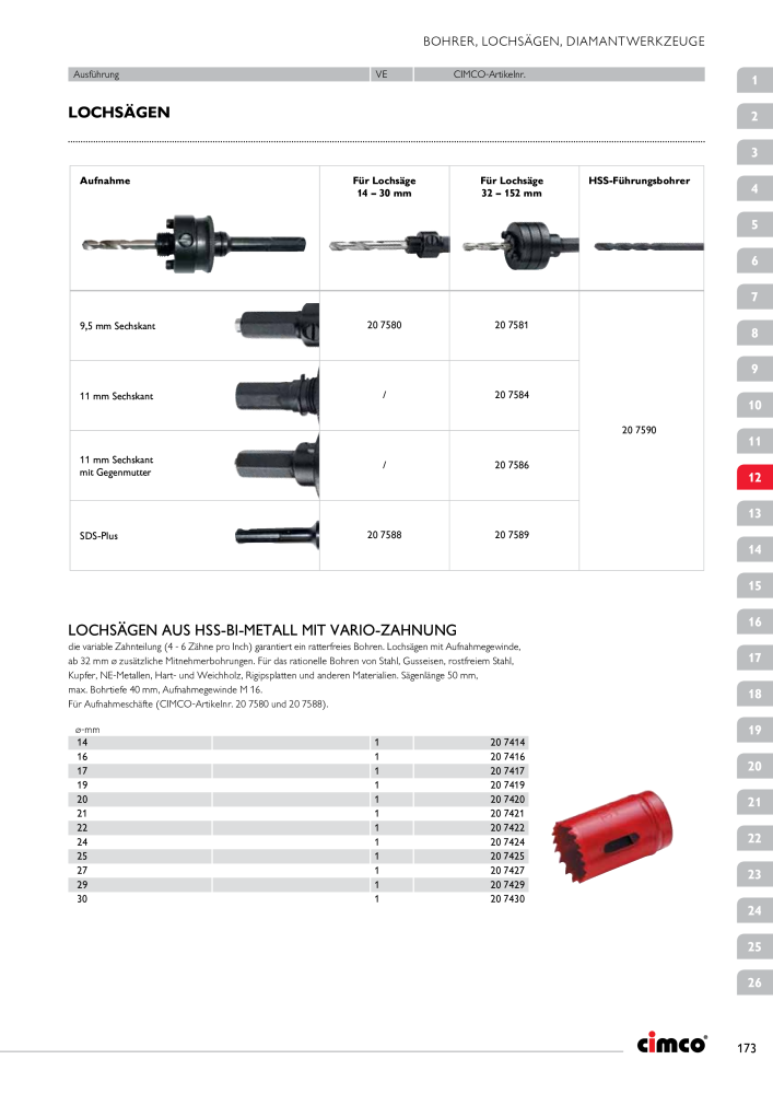 CIMCO - Gesamtkatalog Nb. : 20170 - Page 173