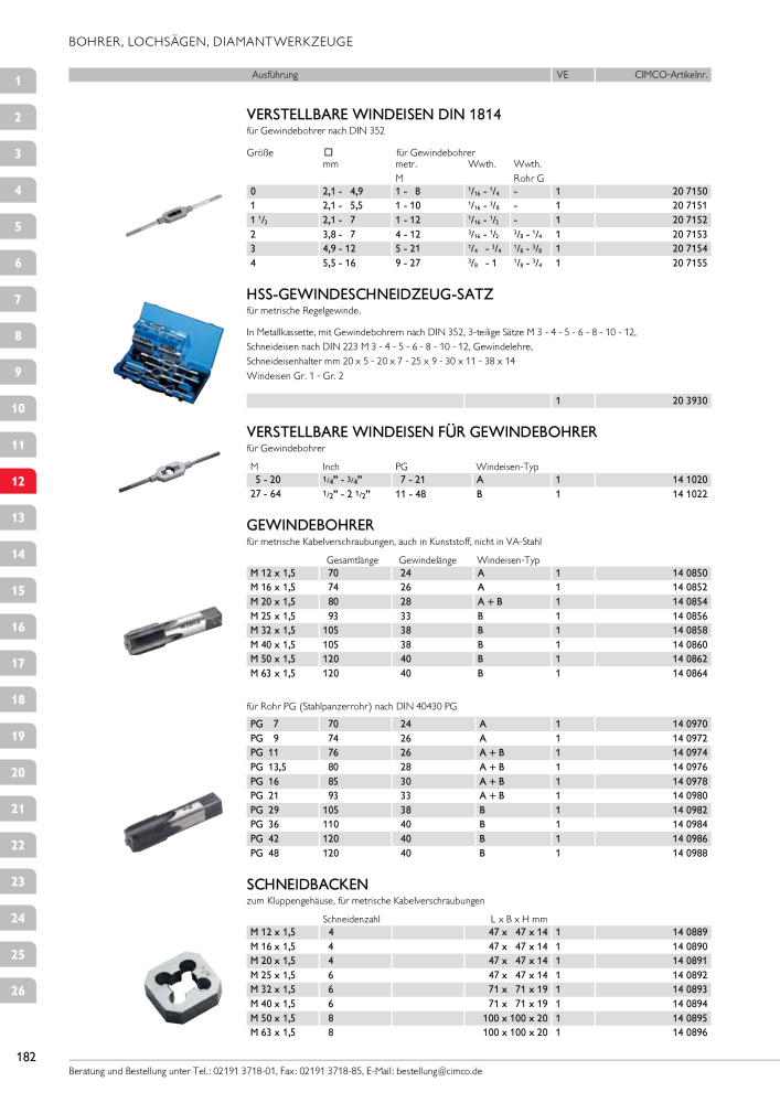 CIMCO - Gesamtkatalog Nb. : 20170 - Page 182