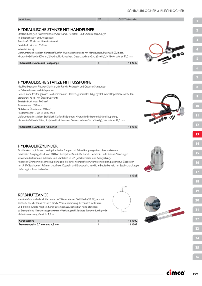 CIMCO - Gesamtkatalog Nb. : 20170 - Page 199